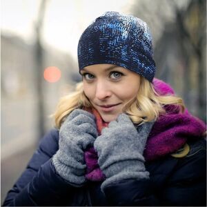 Windproof Skull Cap Helmet Liner Winter Thermal Cycling Beanie Hat For Men Women